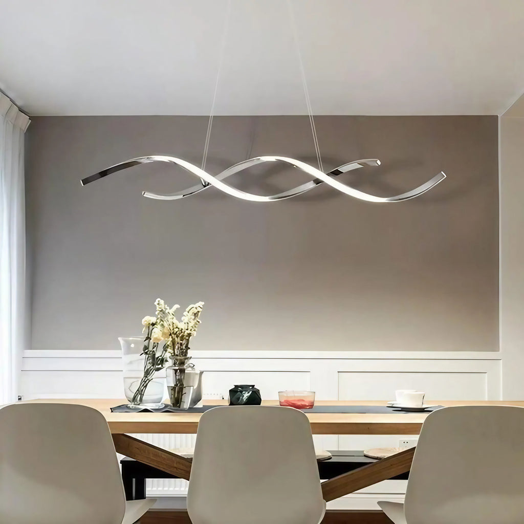 Suspension de salle à manger, dorée ou argentée