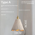 Suspension en ciment texturé et doré, style scandinave chic