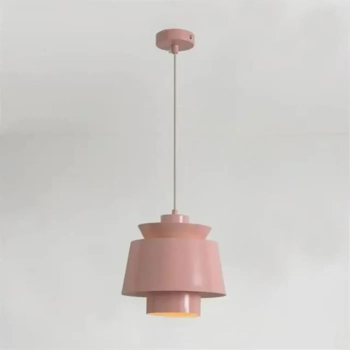 Suspension scandinave à volumes superposés, cinq coloris, rose