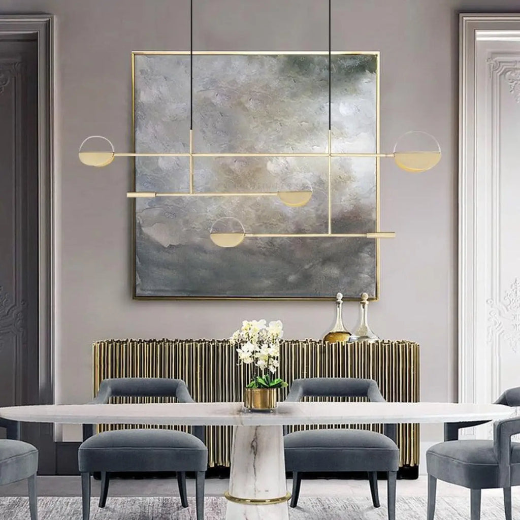 Suspension scandinave épurée, coloris noir ou doré