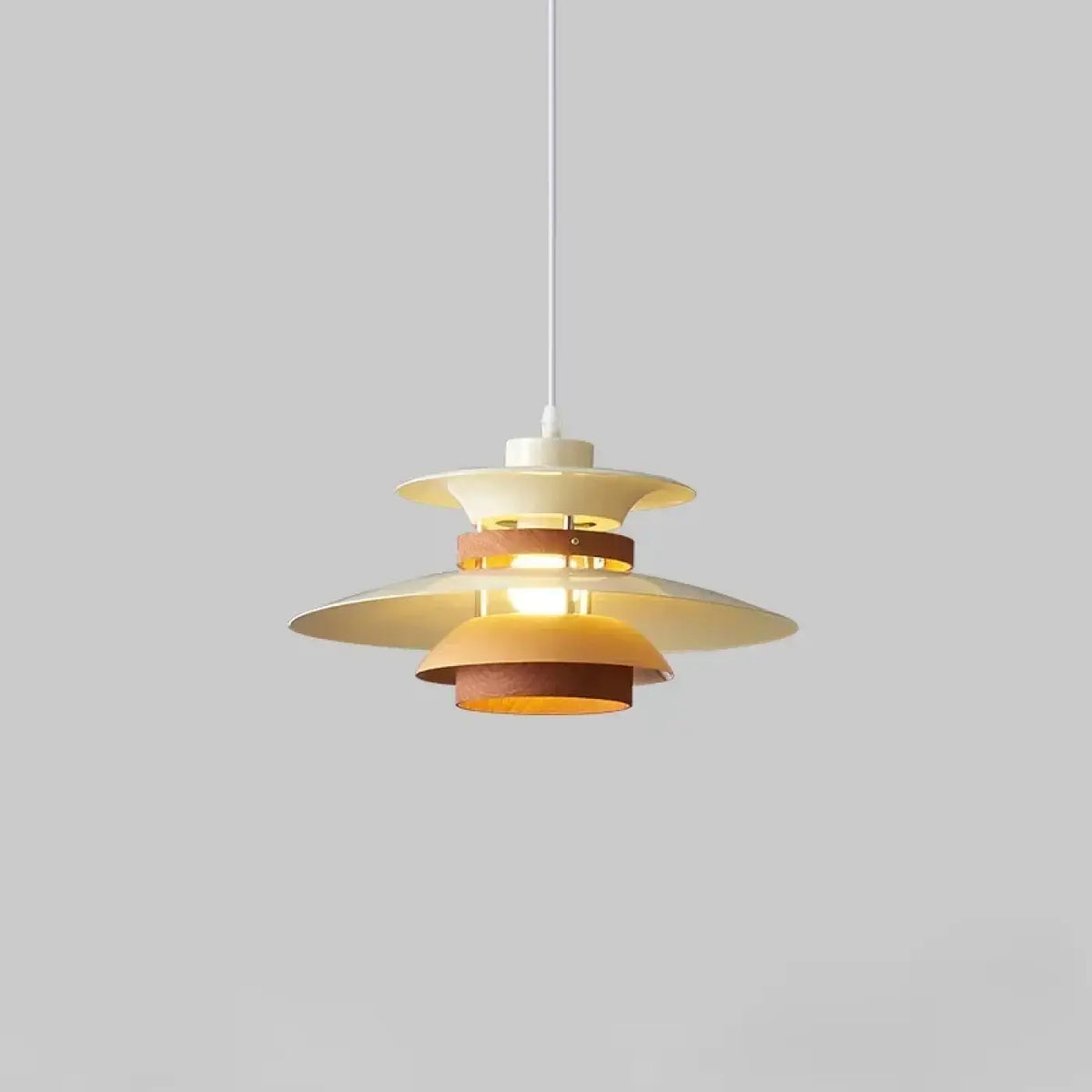 Suspension scandinave à disques étagés et bois, sept modèles