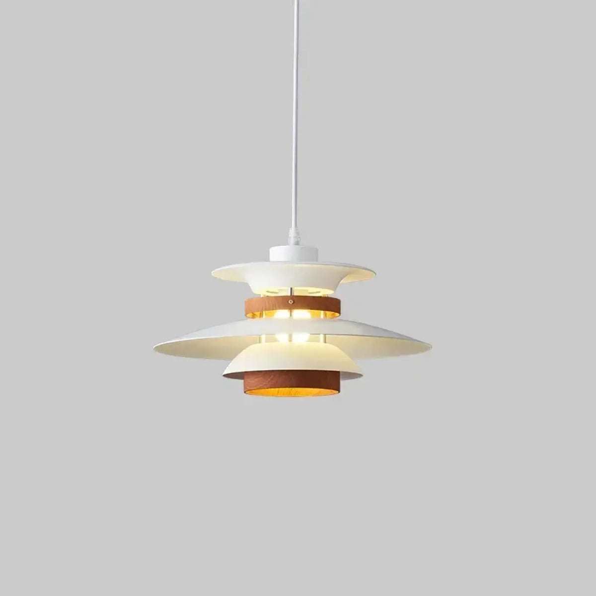 Suspension scandinave à disques étagés et bois, sept modèles
