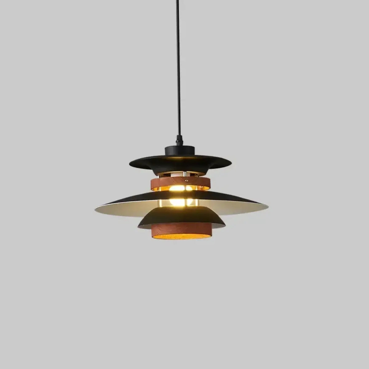 Suspension scandinave à disques étagés et bois, sept modèles