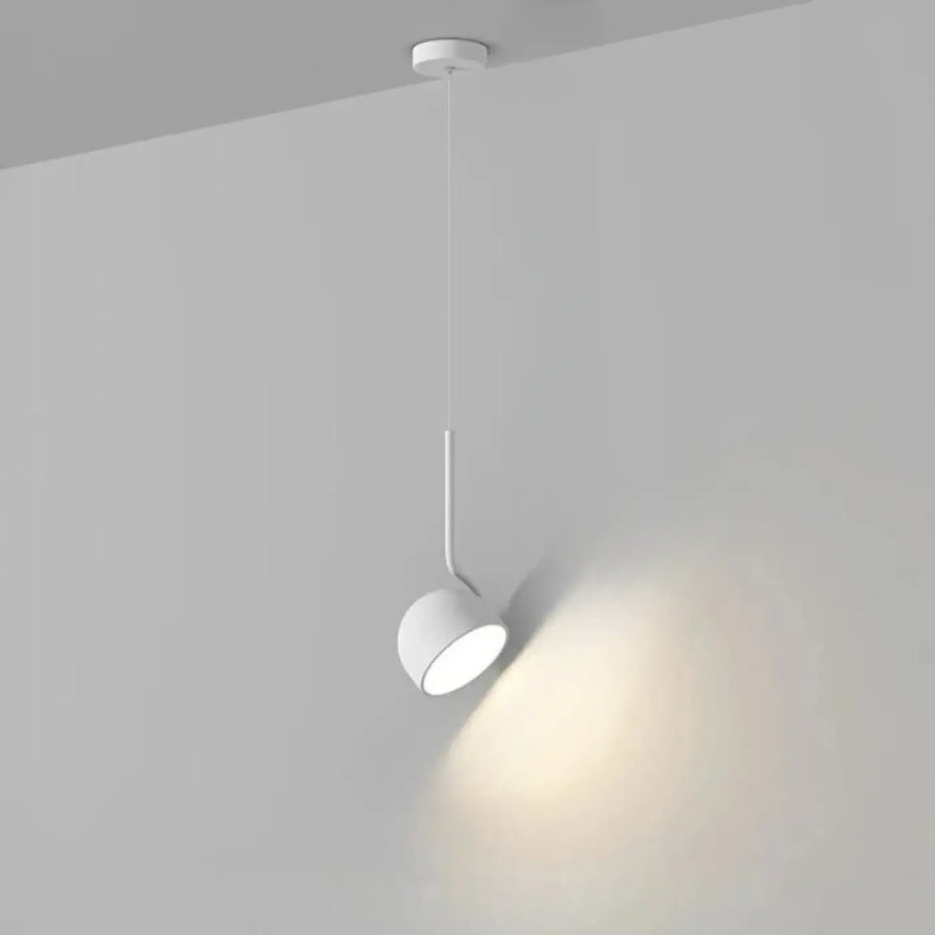 Suspension scandinave à tête orientable, blanc ou noir, blanc