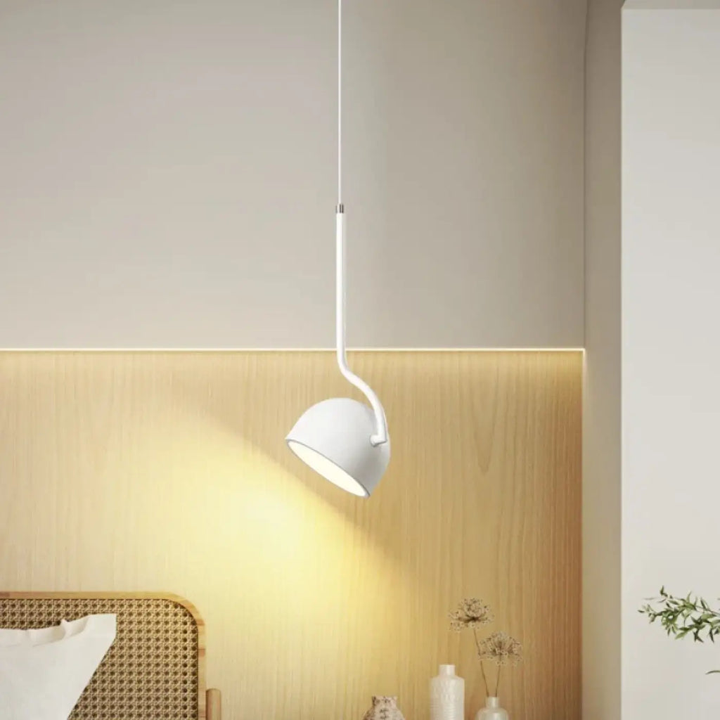 Suspension scandinave à tête orientable, blanc ou noir
