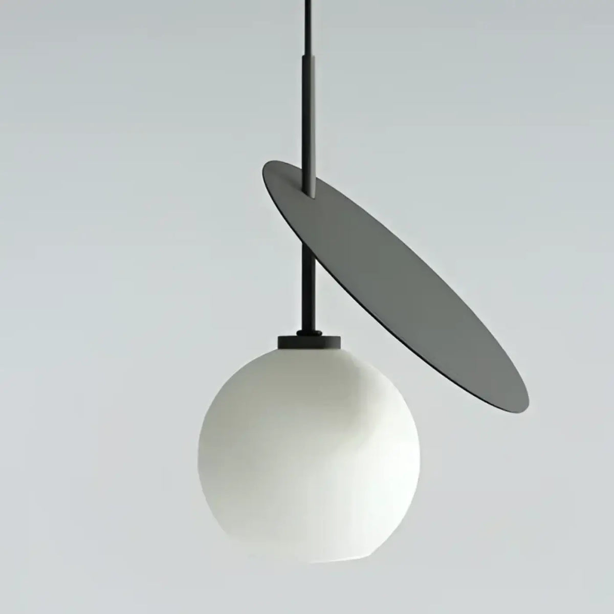 Suspension sphère colorée, une ou deux lampes, trois coloris, noir