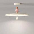 Suspension blanche contemporaine à détails rose poudré, tailles S et M