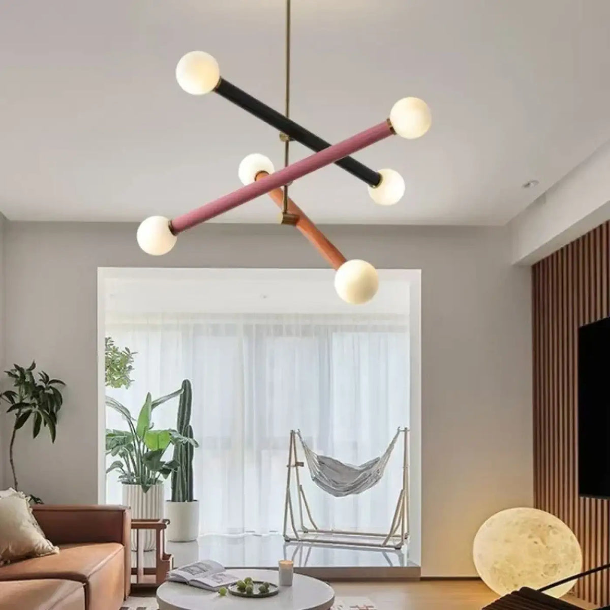 Lustre design à plusieurs bras, lumière diffuse, deux modèles