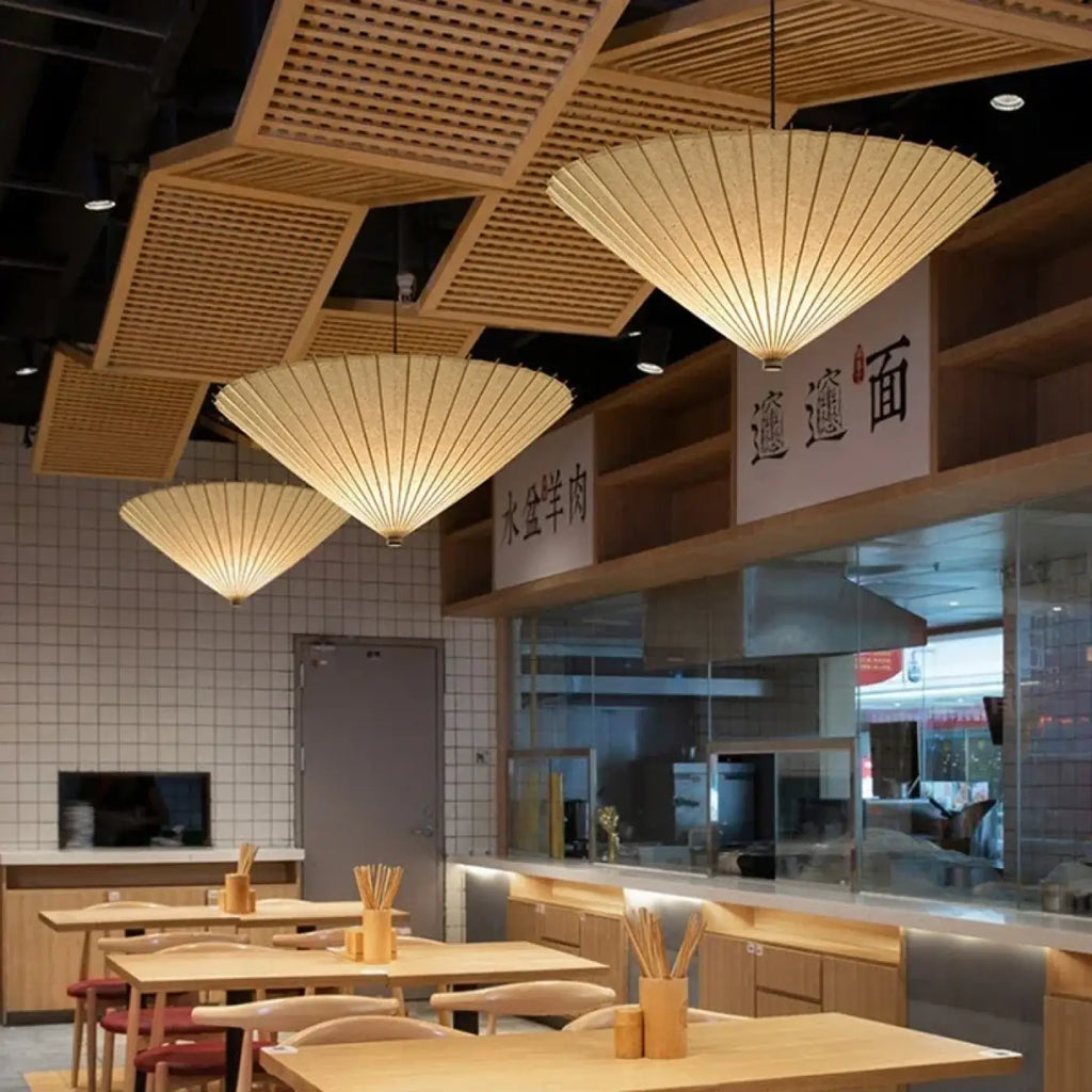 Suspension en papier style japonais, deux modèles