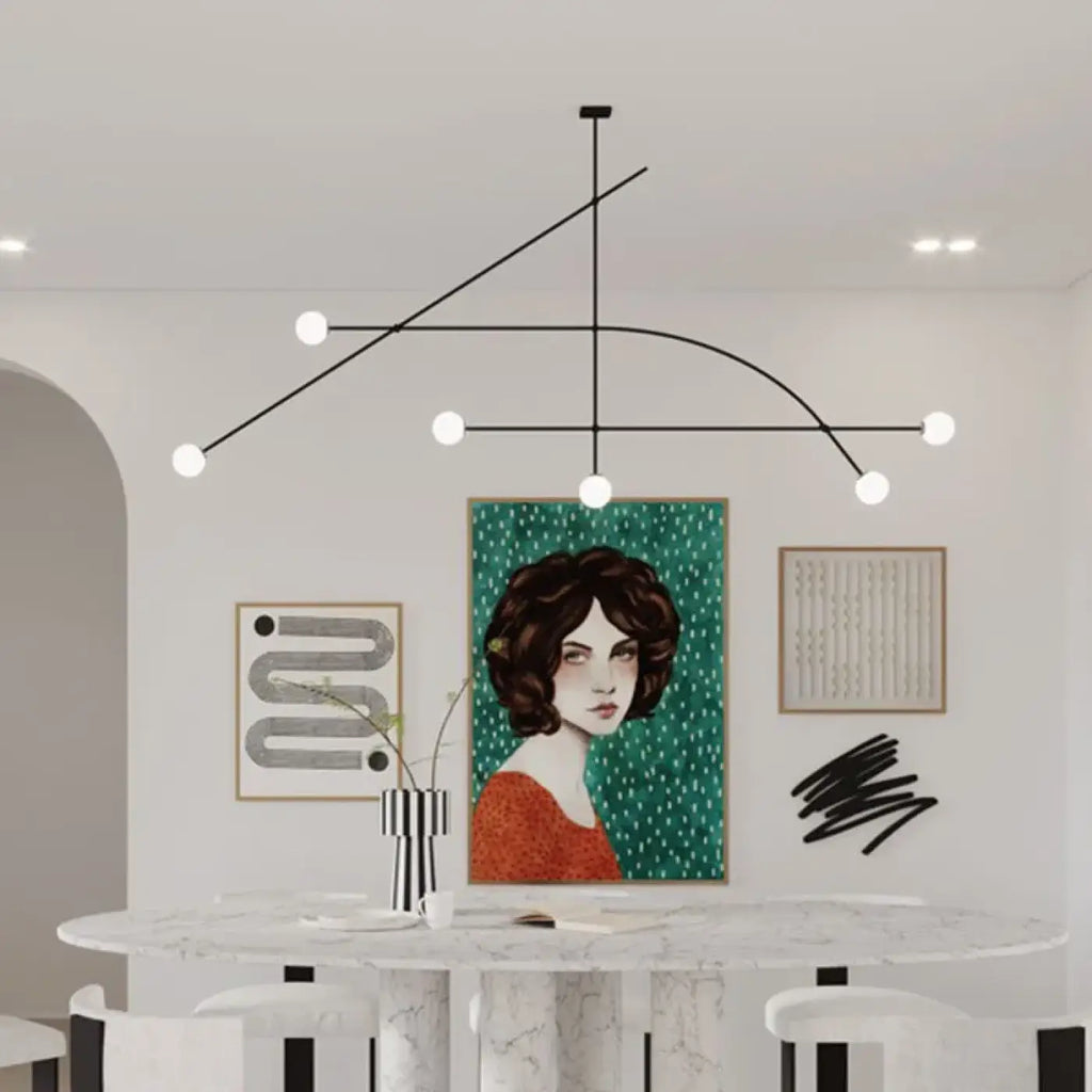 Suspension moderne ornementée, tailles S ou M