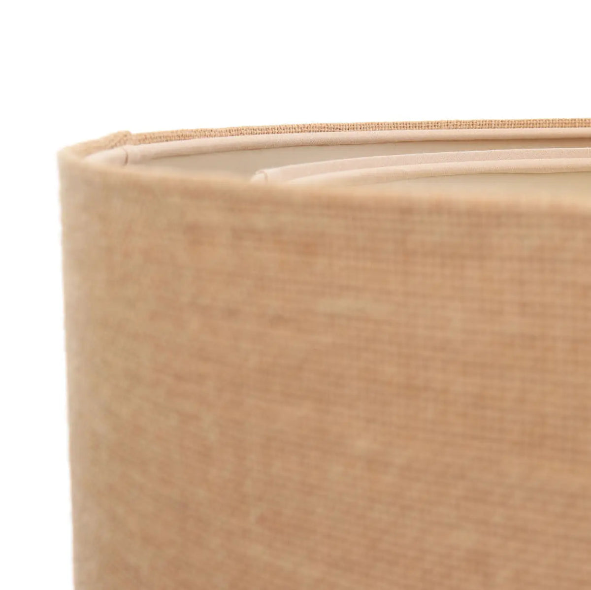 Suspension ronde en tissu beige, tailles S et M