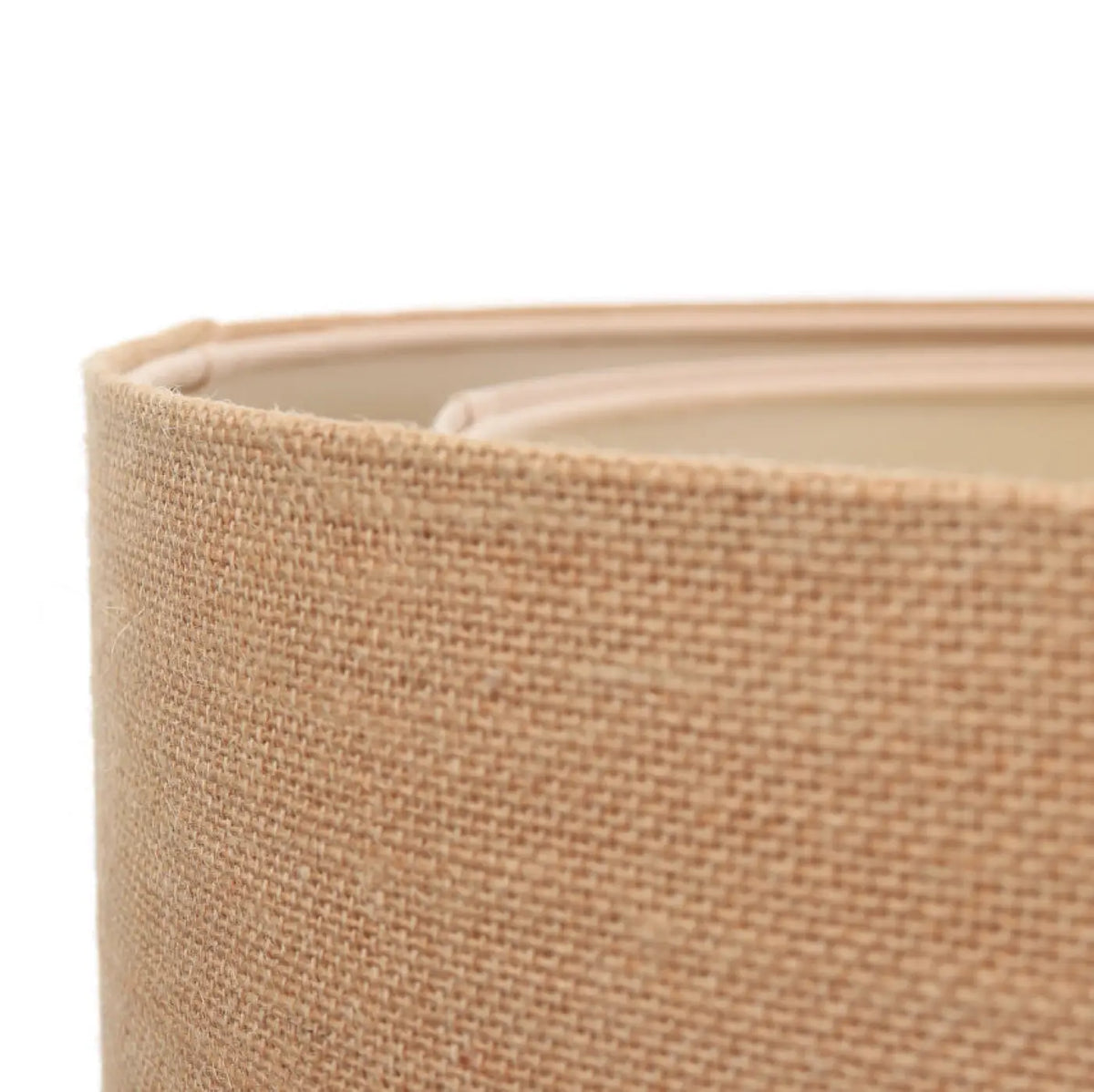 Suspension ronde en tissu beige, tailles S et M
