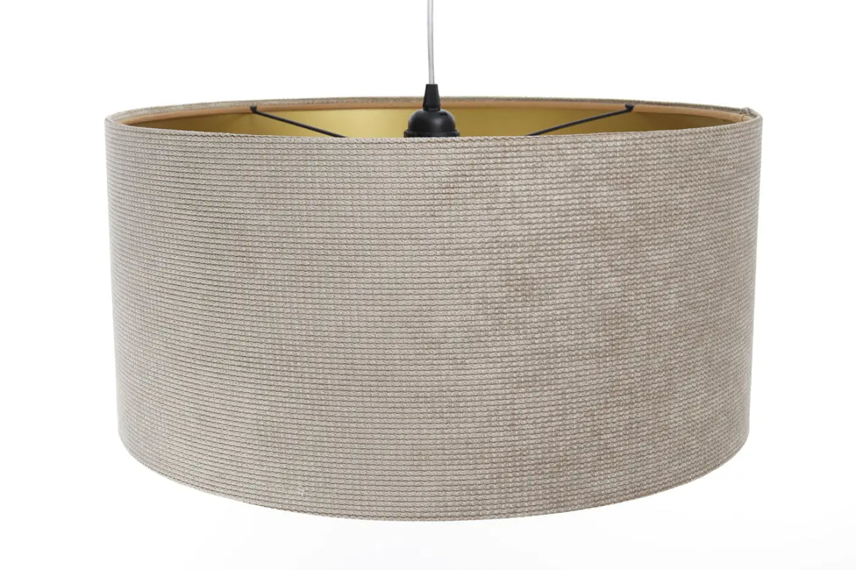 Suspension en tissu beige et doré, moderne, tailles S, M et L