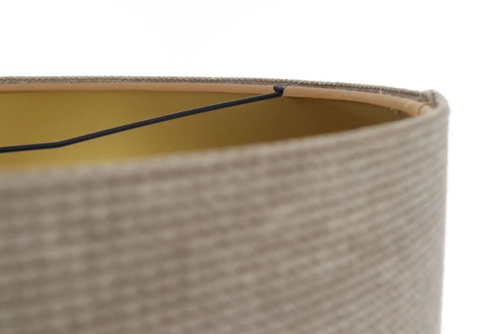 Suspension en tissu beige et doré, moderne, tailles S, M et L