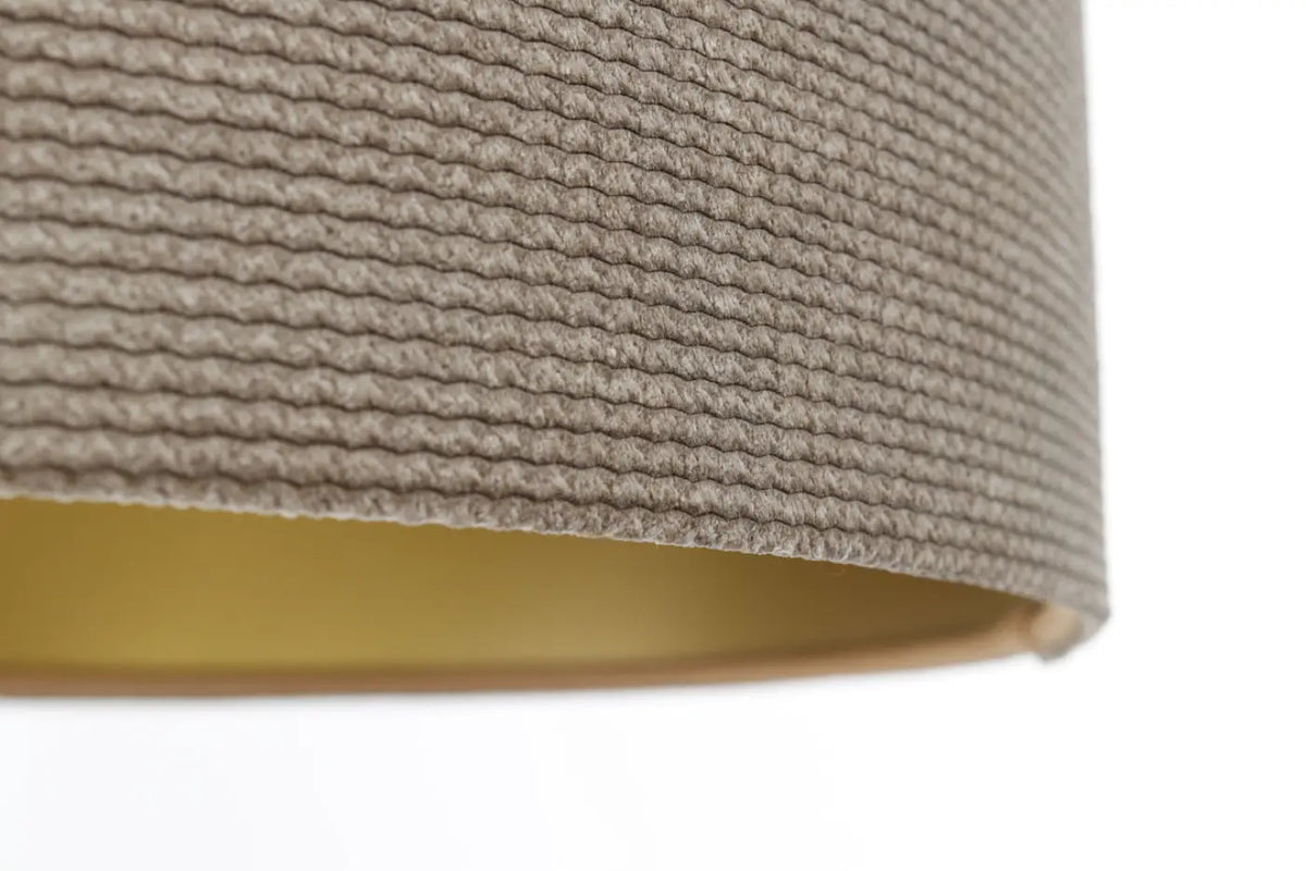Suspension en tissu beige et doré, moderne, tailles S, M et L