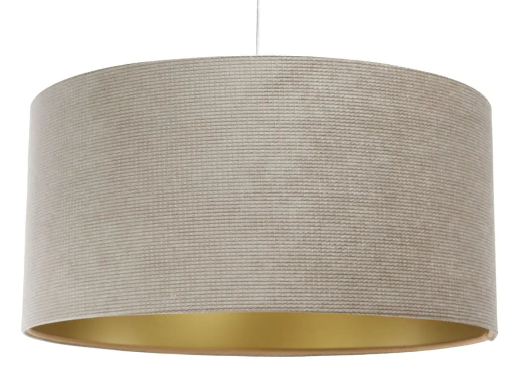Suspension en tissu beige et doré, moderne, tailles S, M et L