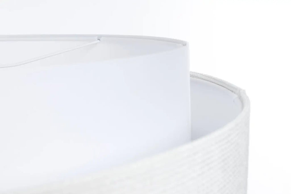 Suspension en tissu blanc et crème, style sobre