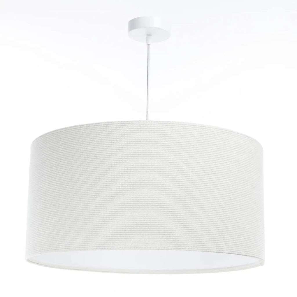 Suspension en tissu blanc crème, style moderne, tailles S à L