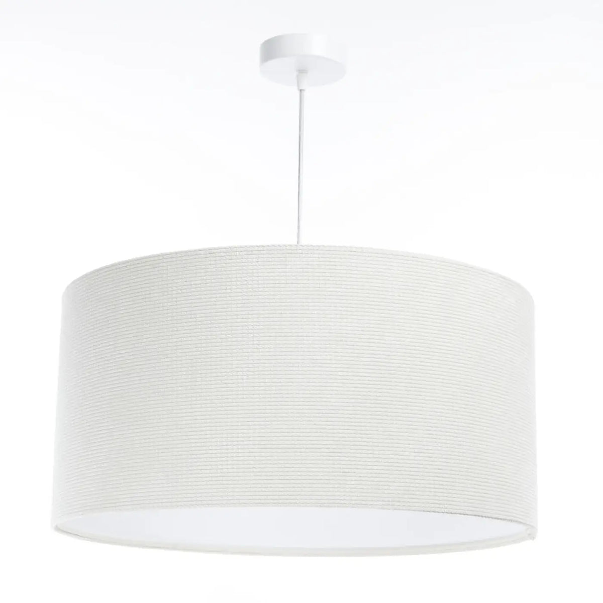 Suspension en tissu blanc crème, style moderne, tailles S à L