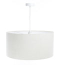 Suspension en tissu blanc crème, style moderne, tailles S à L