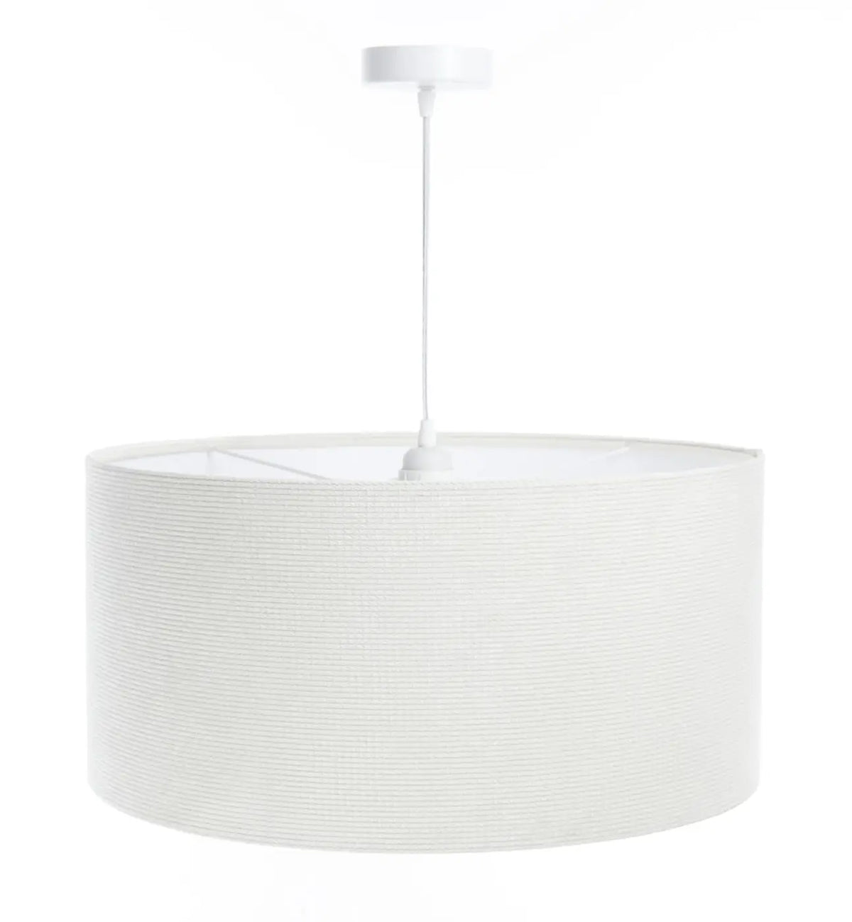 Suspension en tissu blanc crème, style moderne, tailles S à L