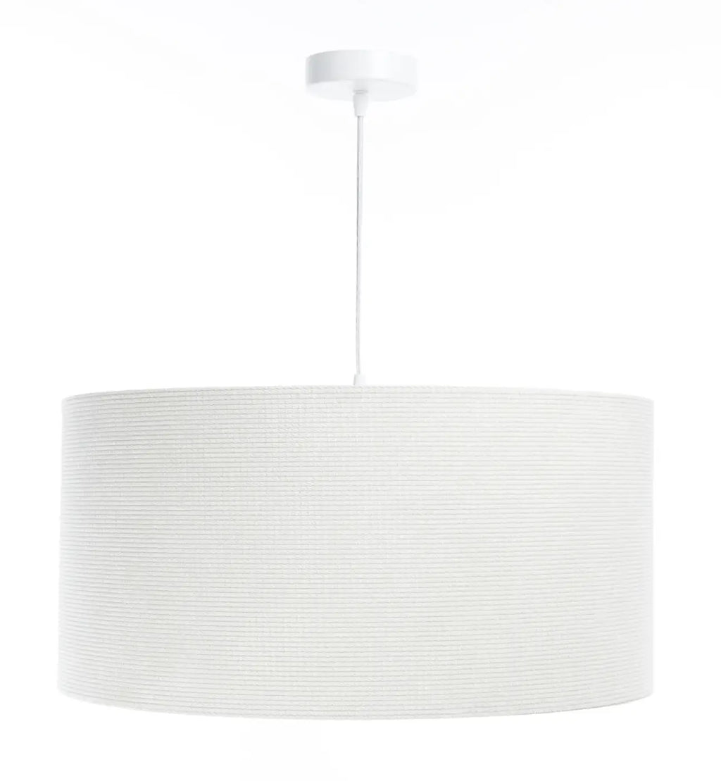 Suspension en tissu blanc crème, style moderne, tailles S à L