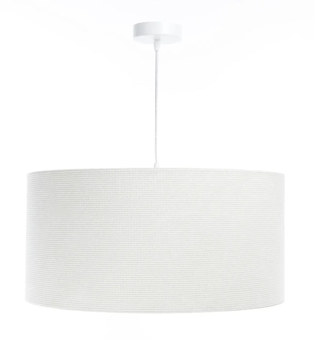 Suspension en tissu blanc crème, style moderne, tailles S à L