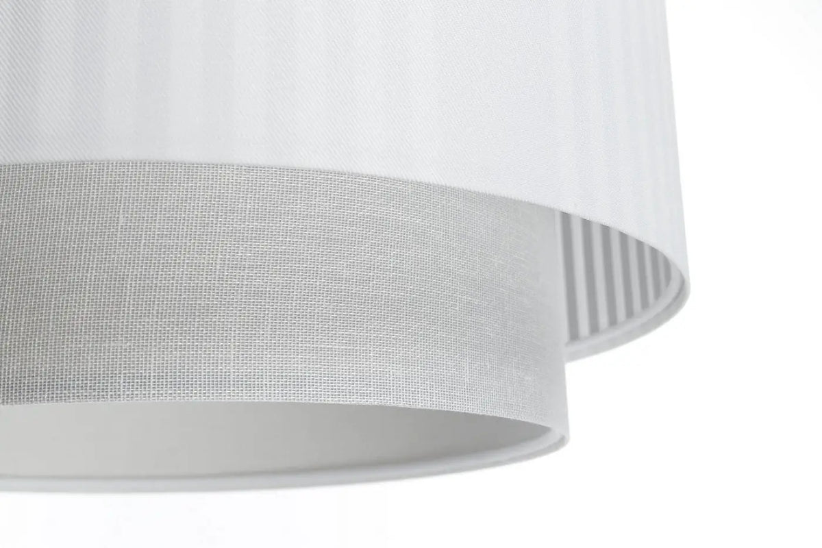 Suspension en tissu blanc et gris, tailles S, M et L