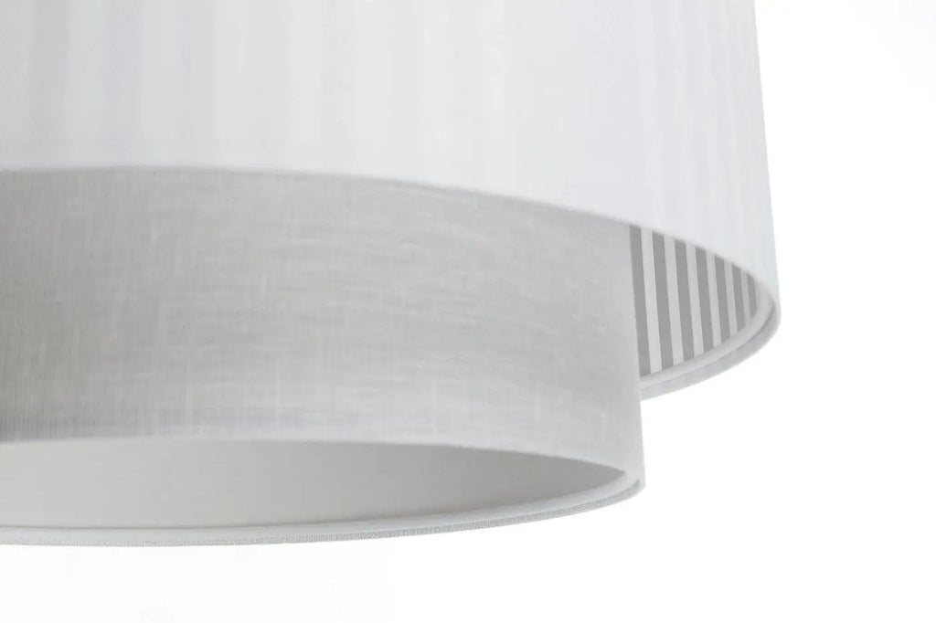Suspension en tissu blanc et gris, tailles S, M et L