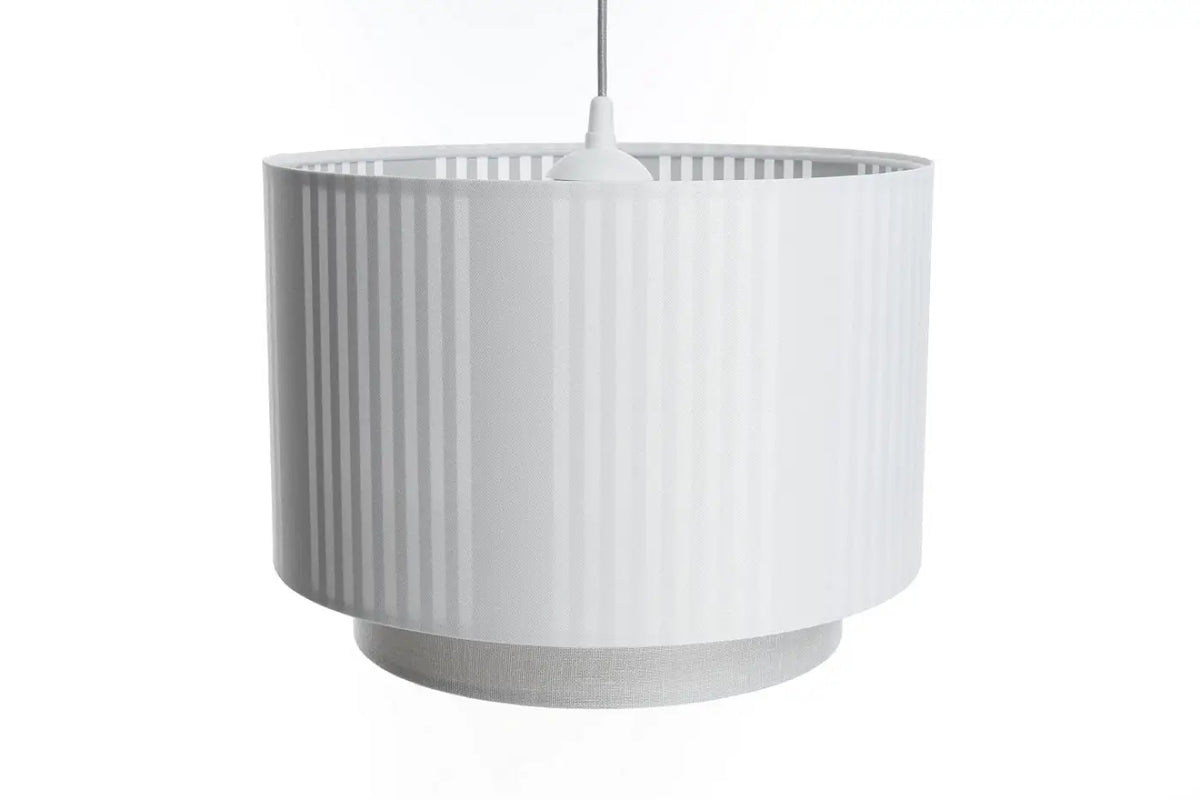 Suspension en tissu blanc et gris, tailles S, M et L