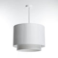Suspension en tissu blanc et gris, tailles S, M et L