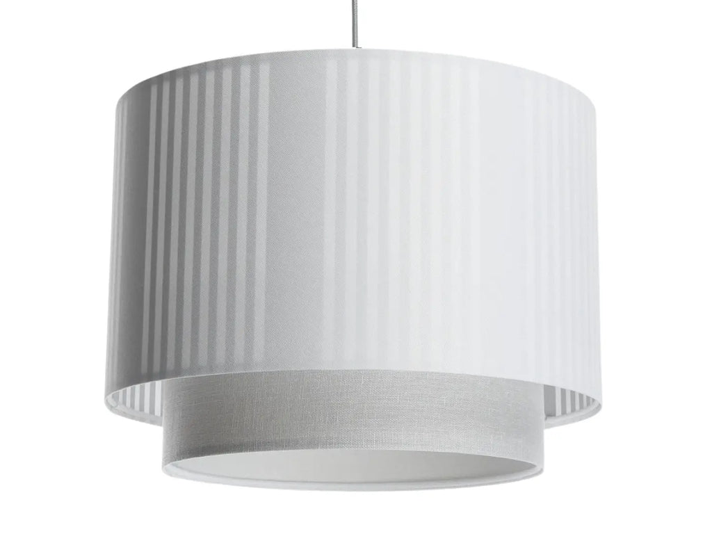 Suspension en tissu blanc et gris, tailles S, M et L