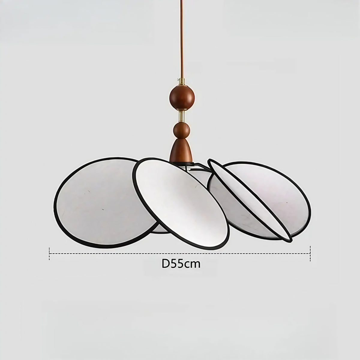 Suspension en tissu style scandinave, trois teintes de lumière