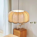 Suspension en tissu beige en forme de fleur, tailles S, M et L