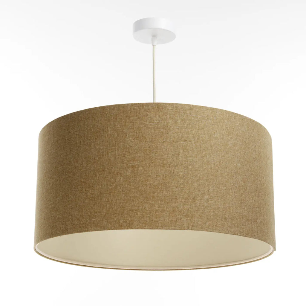 Suspension en tissu marron sable et écru, tailles S à XL