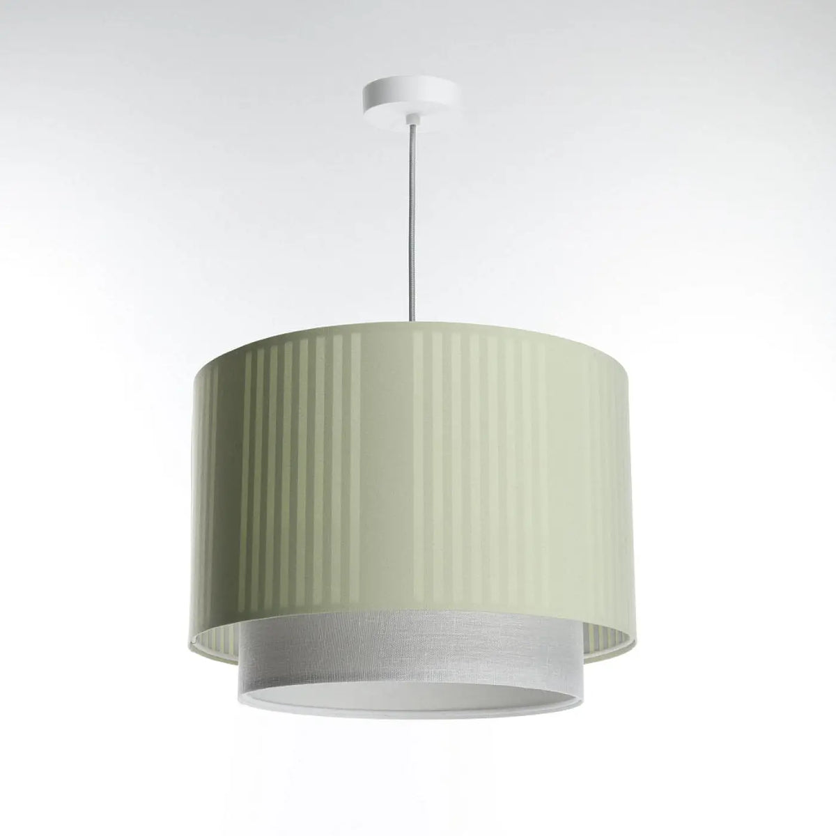 Suspension textile menthe et gris, tailles S, M et L