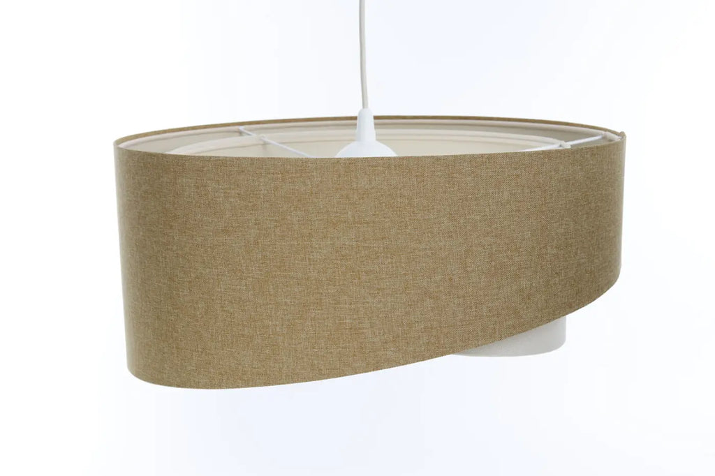 Suspension en tissu moutarde et crème, tailles S, M, L ou XL