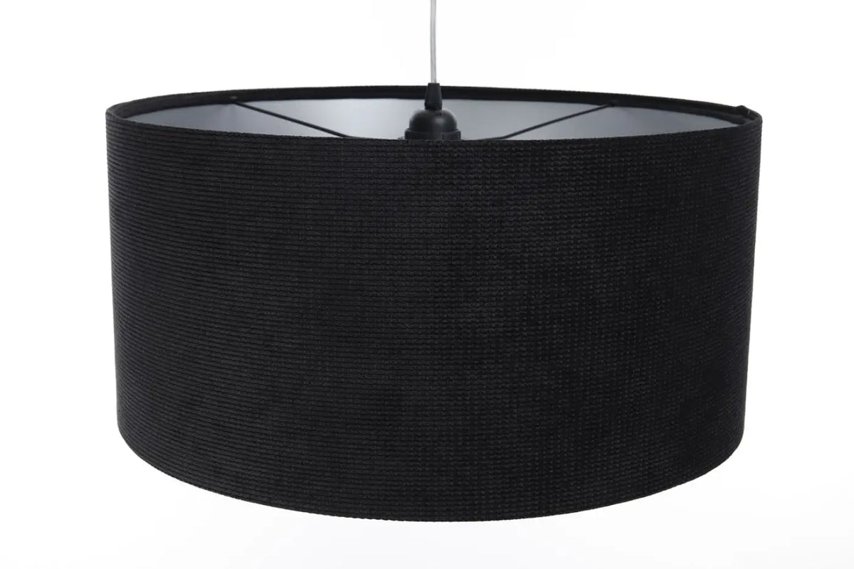 Suspension en tissu noir et argent, moderne, tailles S, M et L