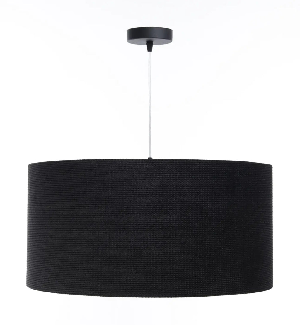 Suspension en tissu noir et argent, moderne, tailles S, M et L