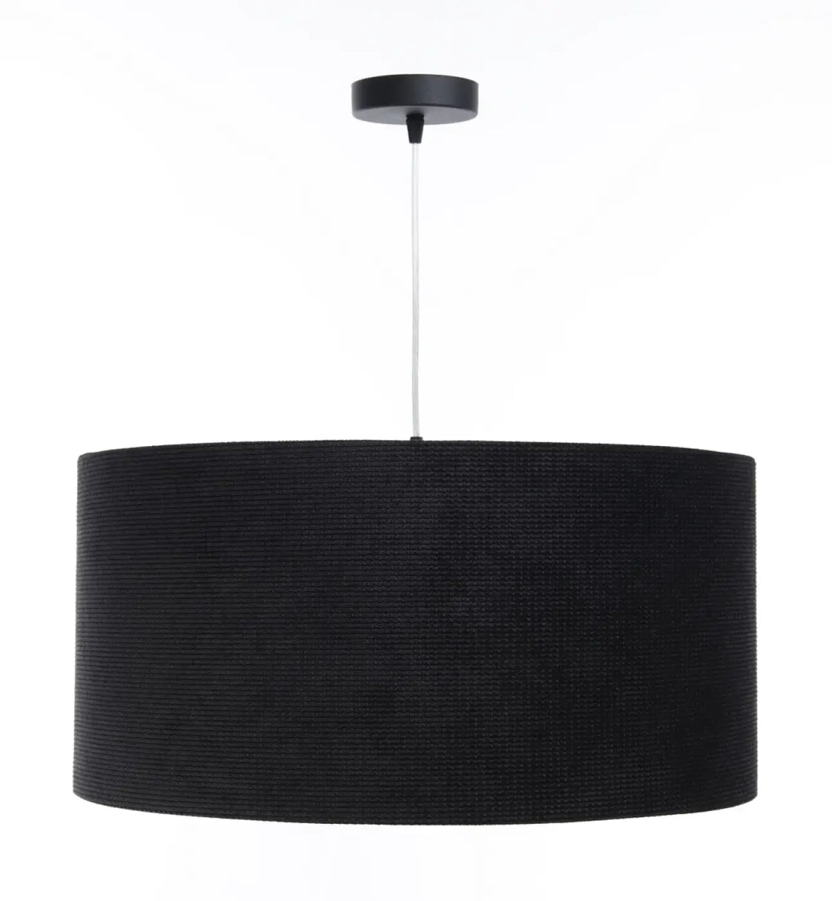 Suspension en tissu noir et argent, moderne, tailles S, M et L