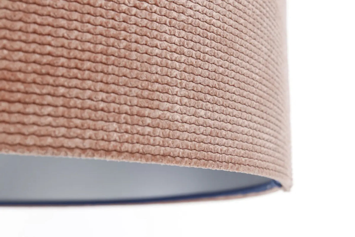 Suspension en tissu rose et argent, style moderne chic