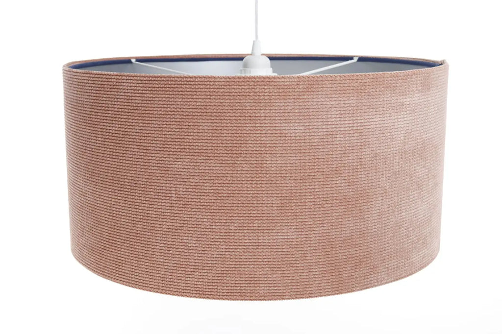Suspension en tissu rose et argent, style moderne chic