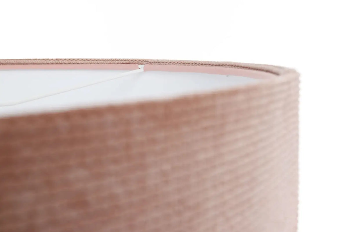 Suspension en tissu rose et blanc, style moderne et doux