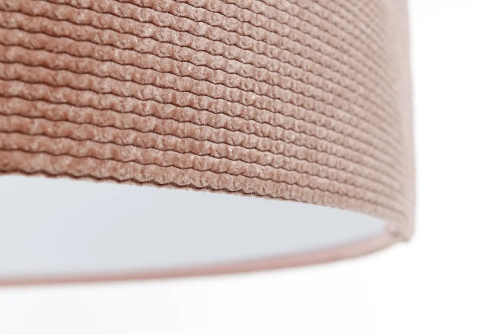 Suspension en tissu rose et blanc, style moderne et doux