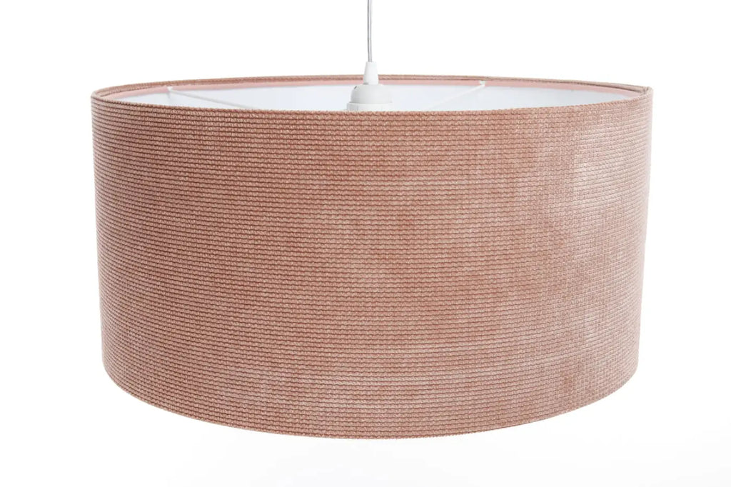 Suspension en tissu rose et blanc, style moderne et doux