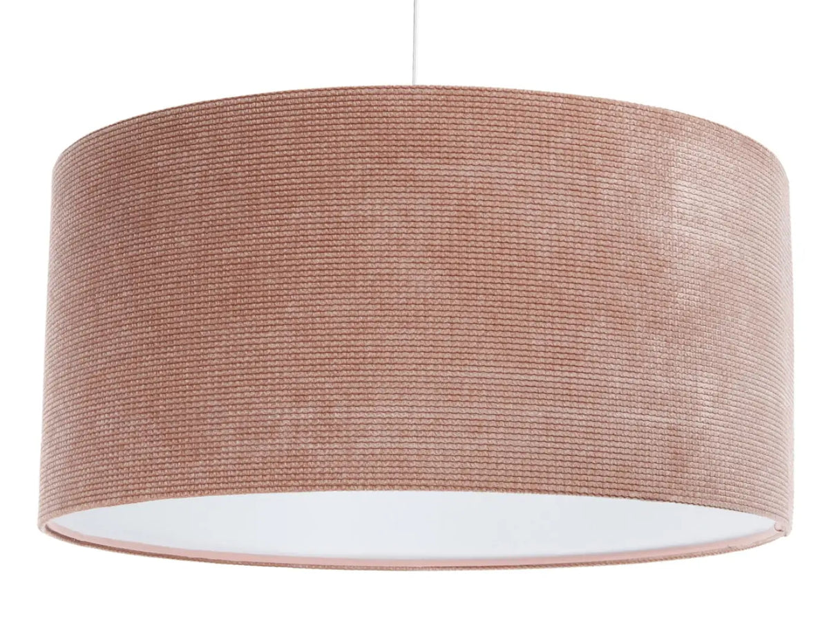 Suspension en tissu rose et blanc, style moderne et doux