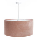 Suspension en tissu rose et blanc, style moderne et doux