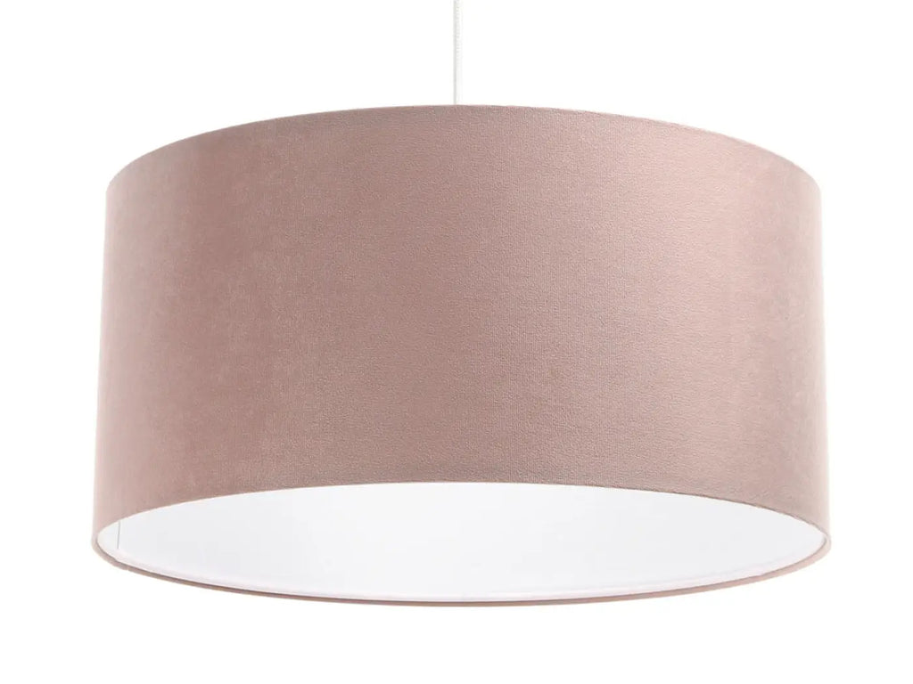 Suspension cylindre en tissu rose clair, tailles S à XL
