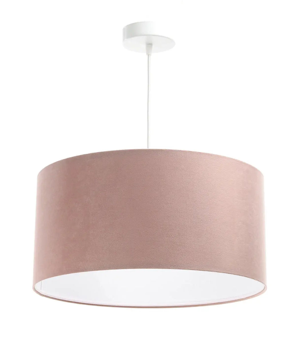 Suspension cylindre en tissu rose clair, tailles S à XL