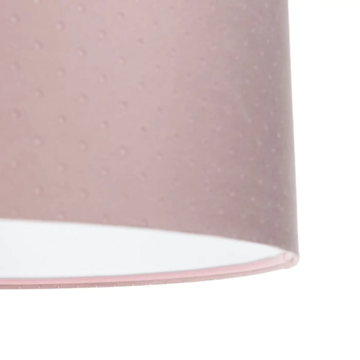 Suspension cylindre en tissu rose poudré, quatre tailles S à XL